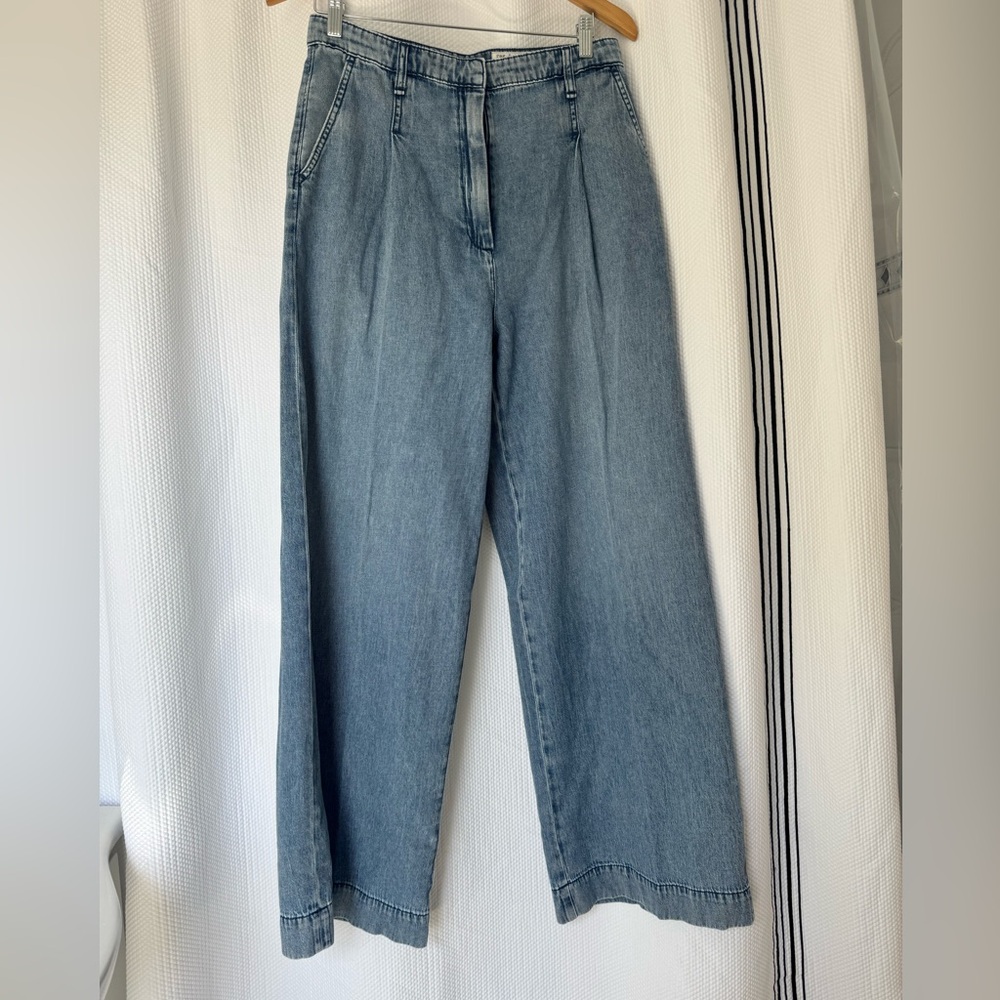 Rag and Bone Aurora Pleated Trouser Jeans (Wide Leg)